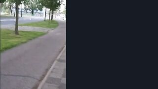 Publoc Pee desperation during a walk