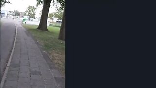 Publoc Pee desperation during a walk