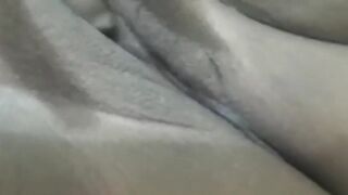 Bewitching hairless Latin babe snatch tease playing