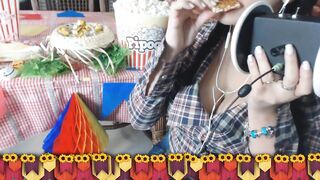 SFW ASMR 3DIO FESTA JUNINA SONS DE MASTIGAÇÃO ~ ASMR Português ~ Eating Sounds