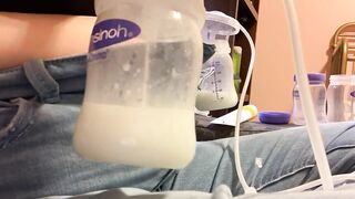 Breastmilk pump time lapse