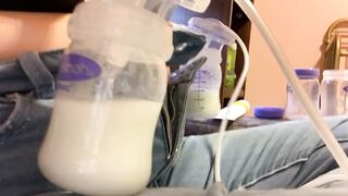 Breastmilk pump time lapse