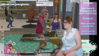 Corpulent livestreamer tries out hawt mods for The Sims 4