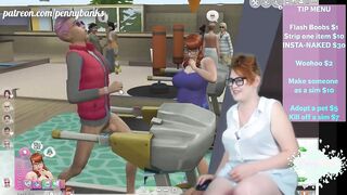 Corpulent livestreamer tries out hawt mods for The Sims 4