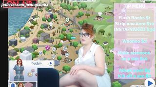 Corpulent livestreamer tries out hawt mods for The Sims 4