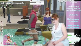Corpulent livestreamer tries out hawt mods for The Sims 4
