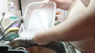 A chap doing the dishes!!! PT. 1