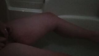 Pissing in the tub during