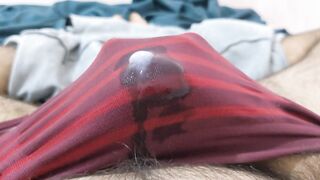 wank and cum in the boxer, admirable sound
