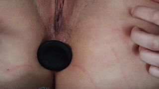Hawt Miss plays with her buttplug - Anal Training Day two