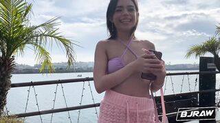 BJRAW Painting Aria Valencia's gorgeous face with cum