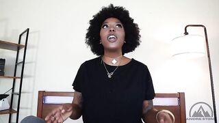 Thick Ebony Stepsis Dutch Coco Gives U the Sloppy BJ Your Girlfriend Won't