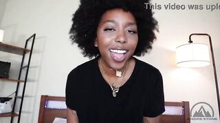 Thick Ebony Stepsis Dutch Coco Gives U the Sloppy BJ Your Girlfriend Won't