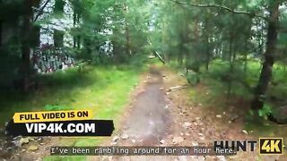 HUNT4K. Sata Jones showed her titties and then it happened...
