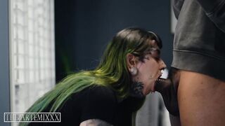 TheArtemixx - ArtemiXXX Catches Rosa Rouge Cheating With Blind Smack Test, Pounds Her Twat