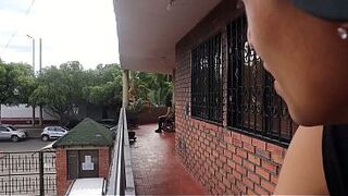 HAWT NEIGHBOUR: My charming Colombian Latin chick neighbour is visiting and is staying alone at her allies' abode; this babe invites me over to do some nasty things—porn in Spanish