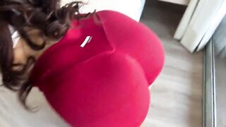 A breasty athlete gives me a precious oral sex and I cum in her snatch