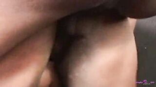 All her curves bounce around the bed whilst the chunky black mother i'd like to fuck sucks and screws