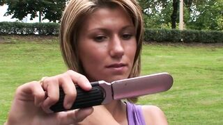 Fine teen picked up in the park by dissolute grandad and grandma