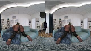 VR Porn - Afro Black Cutie Zaawaadi Solo Fingering Her Ebony Cunt In Hawt Underware