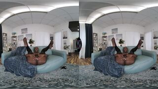 VR Porn - Afro Black Cutie Zaawaadi Solo Fingering Her Ebony Cunt In Hawt Underware