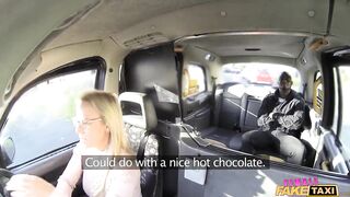 Female Fake Taxi - Female Driver Fills One as well as the other Holes