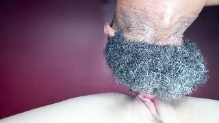 Nasty Golden-haired craves BBC after teasing her taut vagina