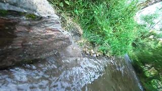 Risky sex by a public river with a creampie in my mother I'd like to fuck vagina