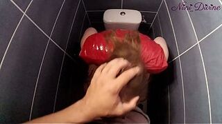 Large Natural Butt French Gal Banged Hard in Nightclub Throne-room.