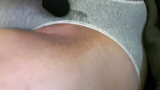 big beautiful woman vibrates snatch in fresh pants