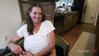 AuntJudysXXX - Breasty Older Amateur Autumn Sucks Off the Delivery Dude