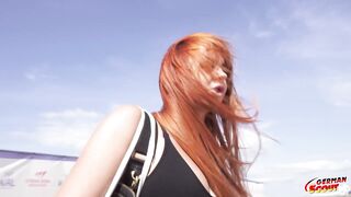 German Scout - Risky Anal Sex Casting with German Redhead Tattoo Model Obviously Peachy