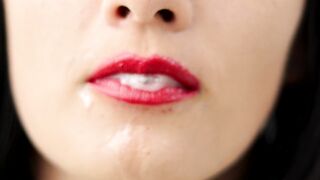 Close Throat Tongue & Spit Play - Throat Fetish - 4K