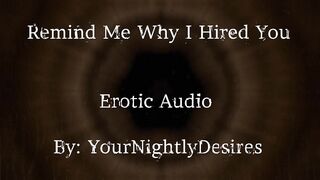 Interview Part two Why Did I Hire U? [Flogging] [Giving a kiss] [Office Sex] (Erotic Audio for Honeys)