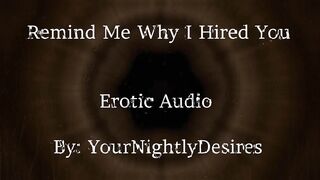 Interview Part two Why Did I Hire U? [Flogging] [Giving a kiss] [Office Sex] (Erotic Audio for Honeys)