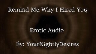 Interview Part two Why Did I Hire U? [Flogging] [Giving a kiss] [Office Sex] (Erotic Audio for Honeys)