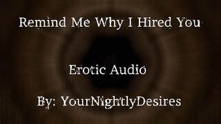 Interview Part two Why Did I Hire U? [Flogging] [Giving a kiss] [Office Sex] (Erotic Audio for Honeys)