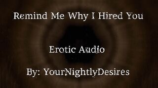 Interview Part two Why Did I Hire U? [Flogging] [Giving a kiss] [Office Sex] (Erotic Audio for Honeys)