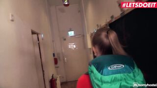 HORNYHOSTEL - SIRENA PLEASANT TINY GERMAN ANGEL FOLLOWS THE HOSTEL RULES