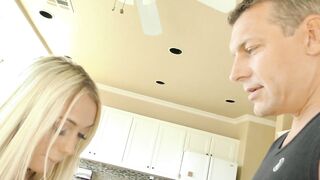 Raunchy Persuasive Blond Bangs Her Probation Officer In Kitchen