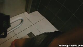 Banging Glasses - Public restroom climax