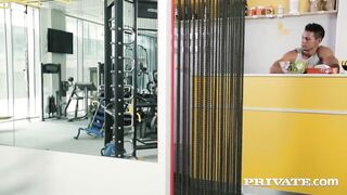 INTIMATE Golden-haired Sarah Kay Gets Fucked into ass in the GYM...