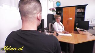Breasty German mother I'd like to fuck Krizzi Gets Fucked In Her Office After Job Interview