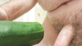 Banging a cucumber (Cum)