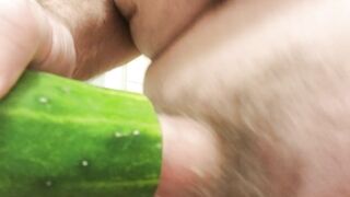 Banging a cucumber (Cum)