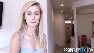 PropertySex - Very fine-looking realtor screws renter