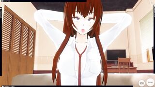 CG COMICS трейлер Курису Макисэ скачет на большом дилдо (Врата Штейна)