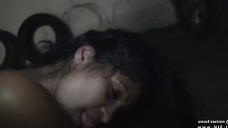 Amateur french ebony whore sodomized in a public parking