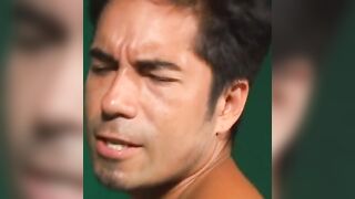 Breasty whore screws bi sexual boy with belt-on, then gets snatch banged during 3some